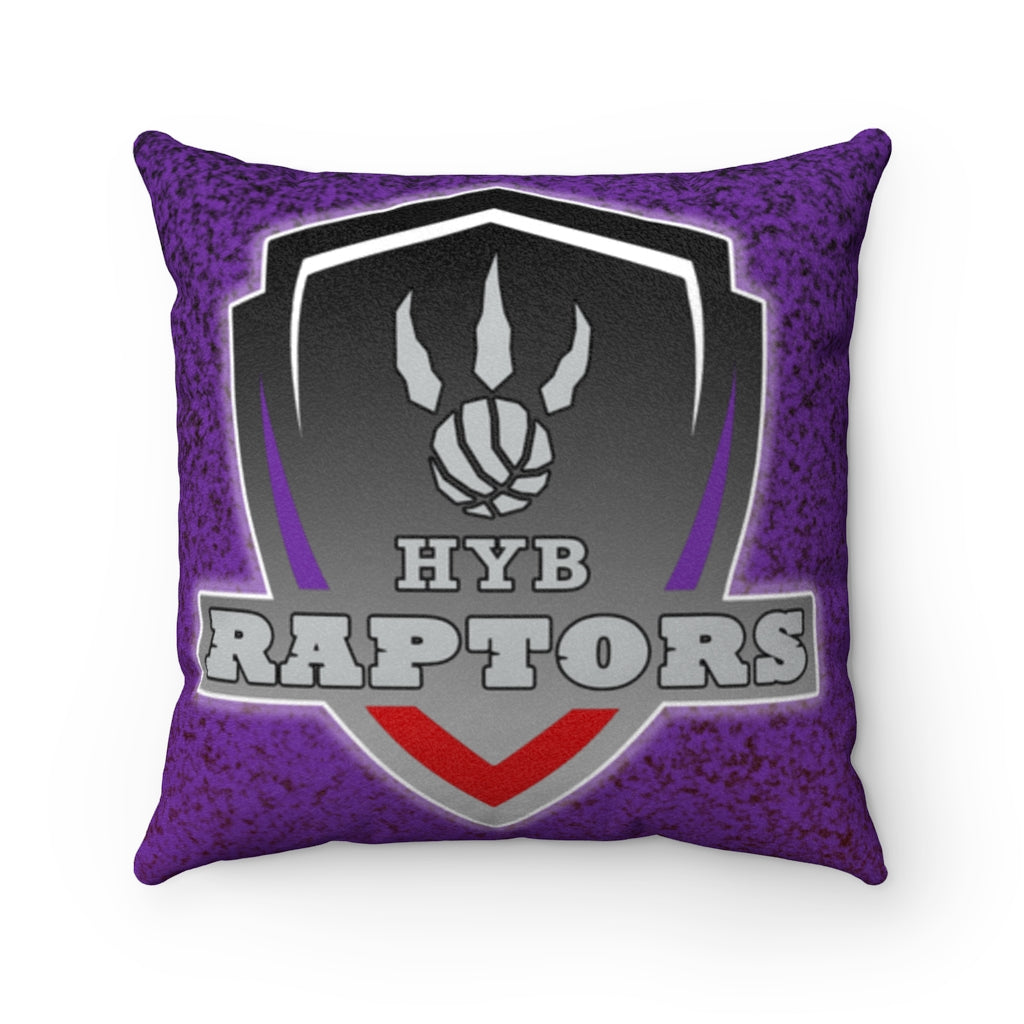 HYB Raptors - Faux Suede Square Pillow