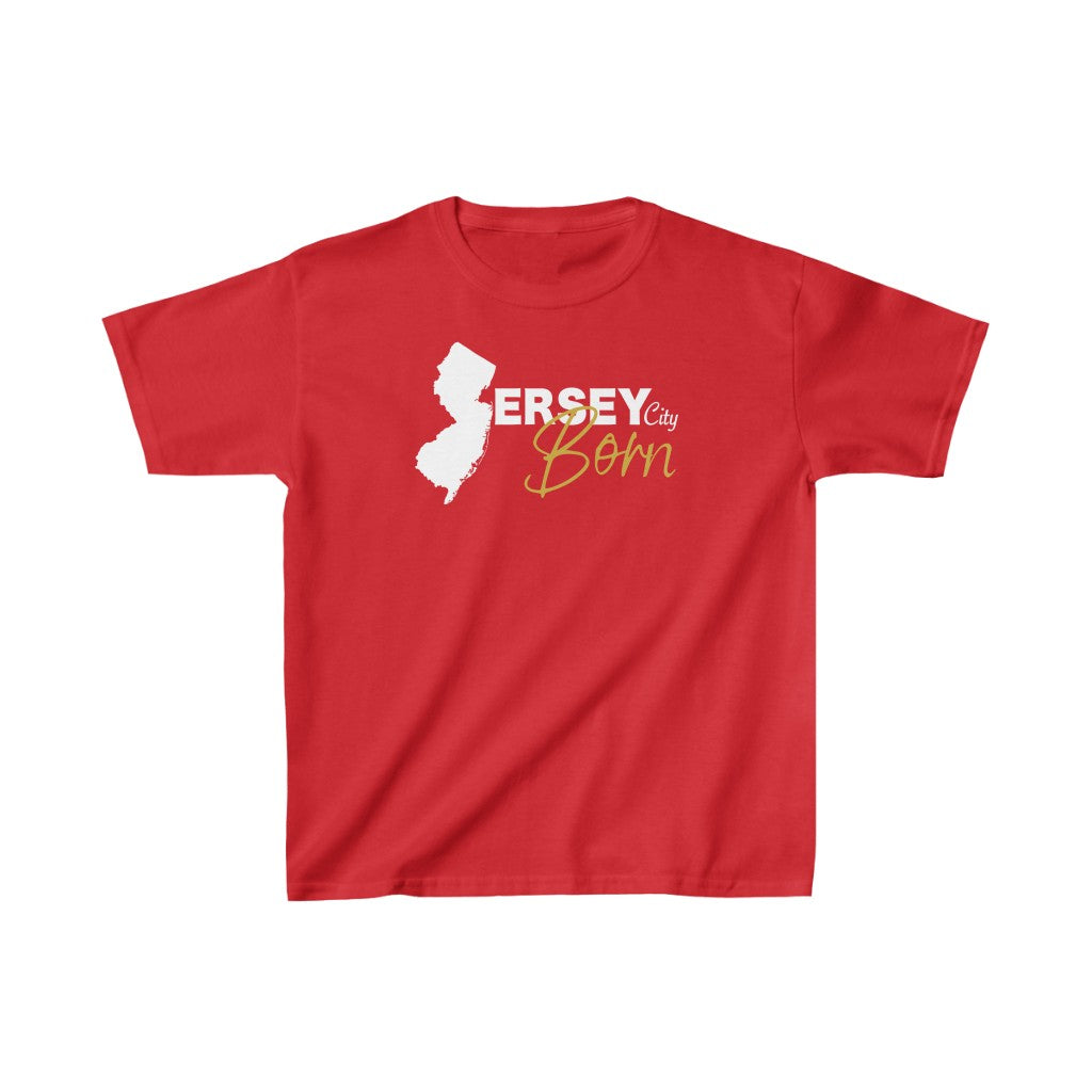 Jersey City Born - White Gold Kids Heavy Tee