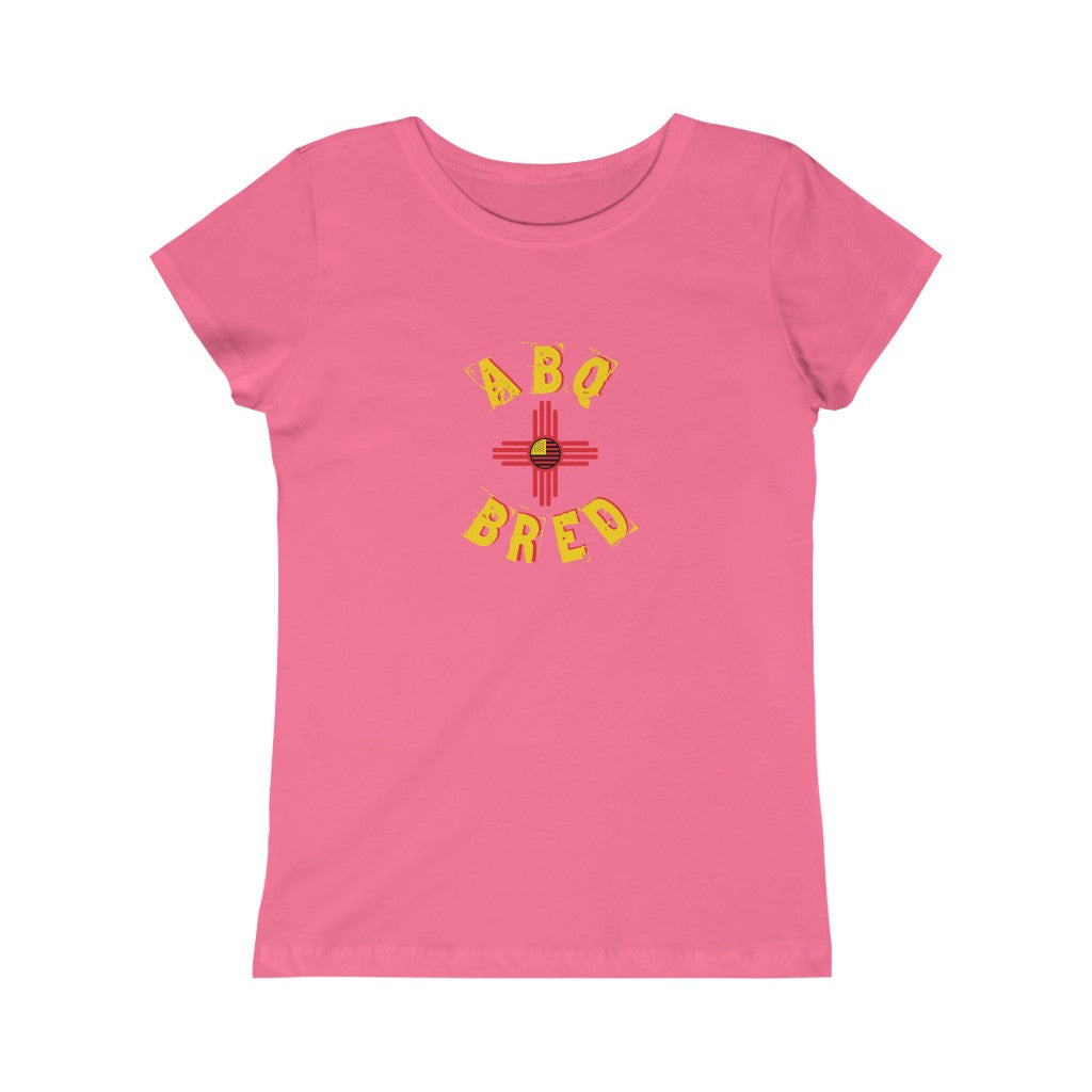 ABQ Bred - Yellow/Red Girls Princess Tee