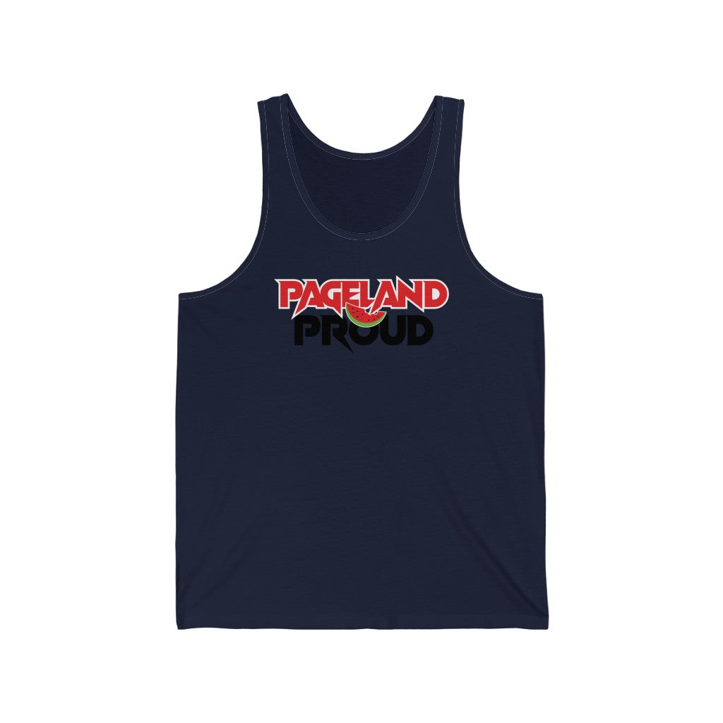 Pageland Proud - Red Black Unisex Tank