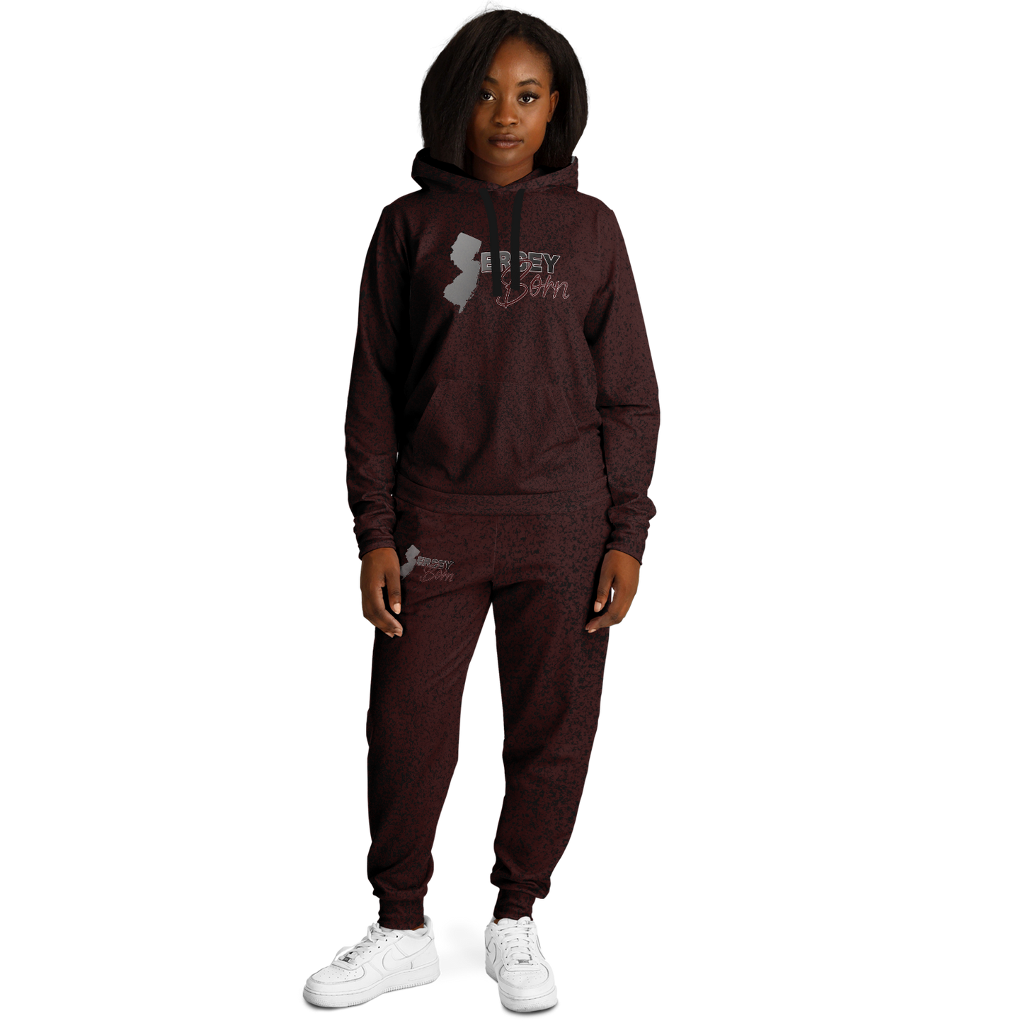 Jersey Born - Burgundy Dust Athletic Sweat Suit