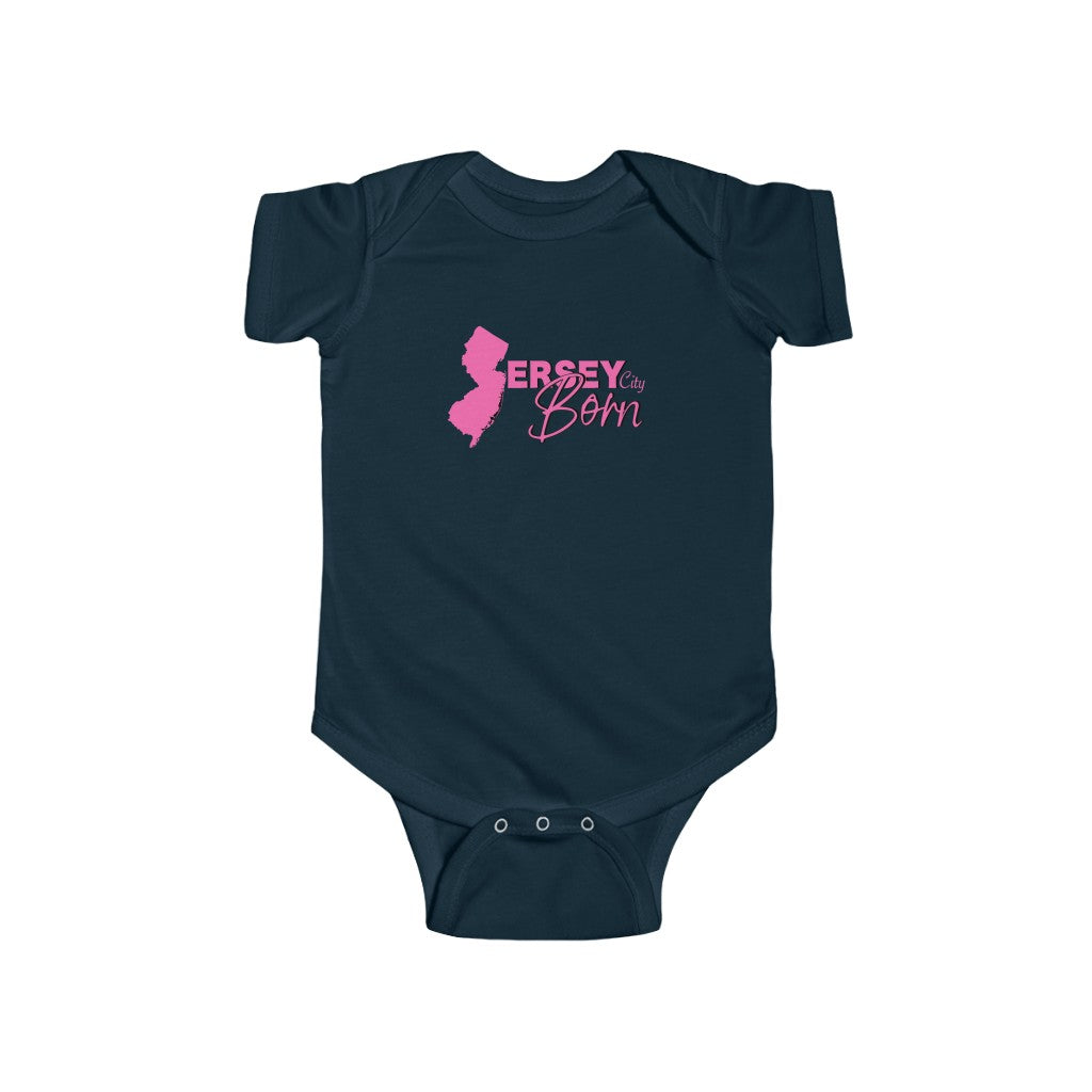Jersey City Born - Pink Scheme Onesie
