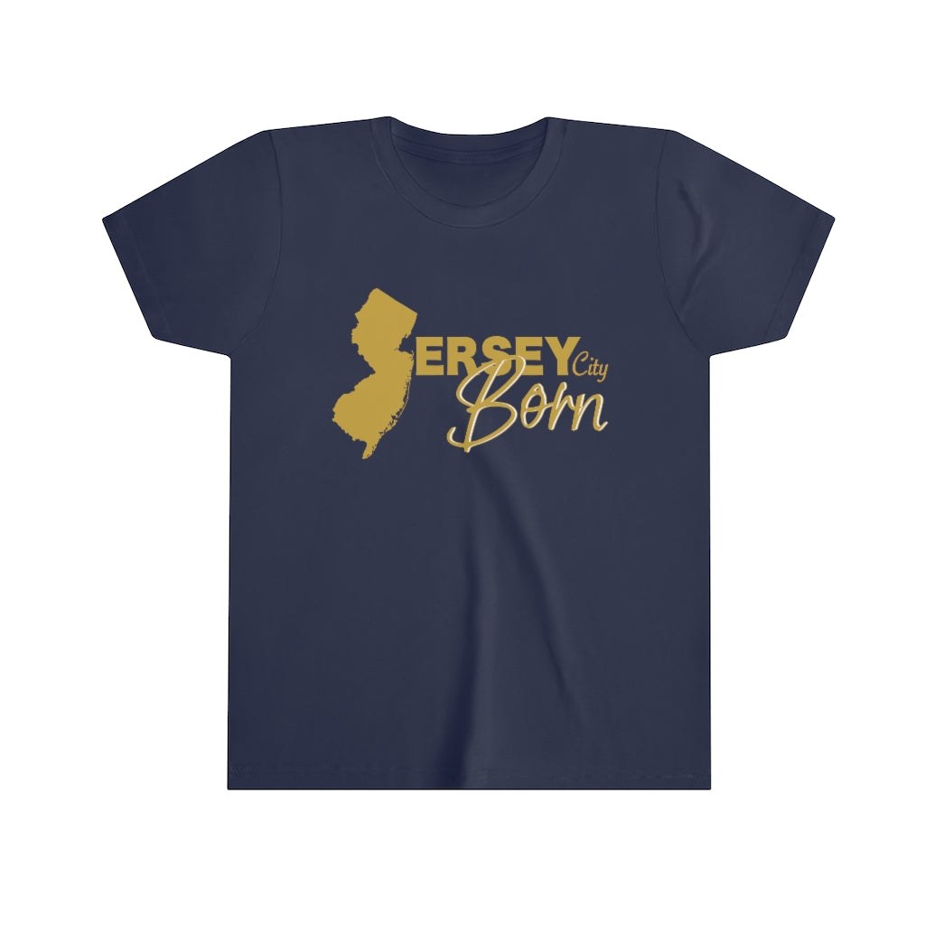 Jersey City Born - Gold White Scheme Youth Tee