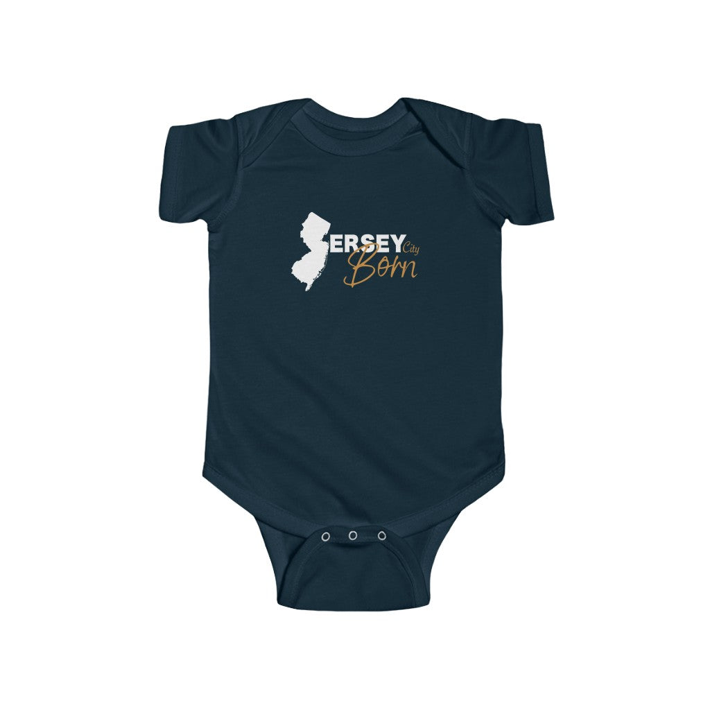 Jersey City Born - White Gold Onesie