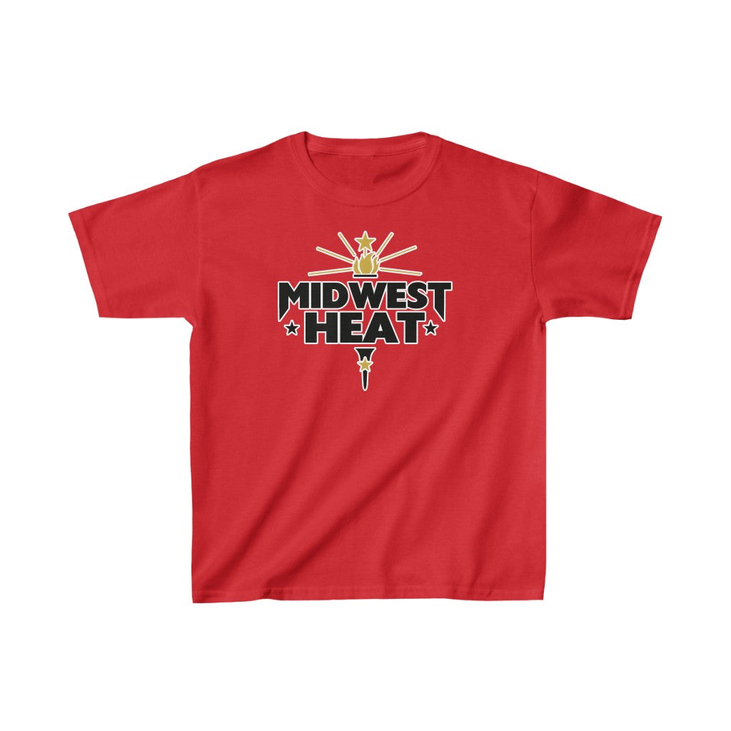 Midwest Heat - Gold Black Kids Heavy Tee