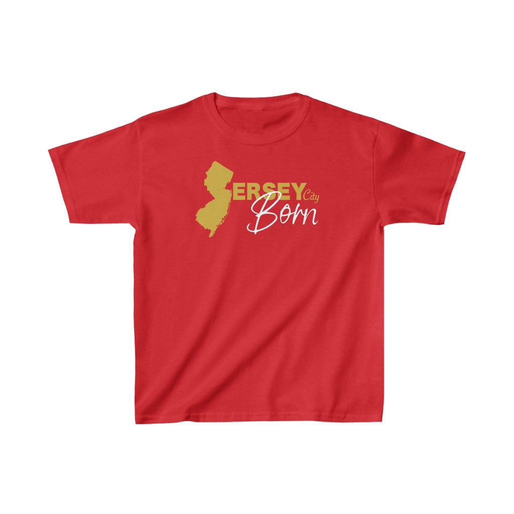 Jersey City Born - Gold Scheme Kids Heavy Tee *