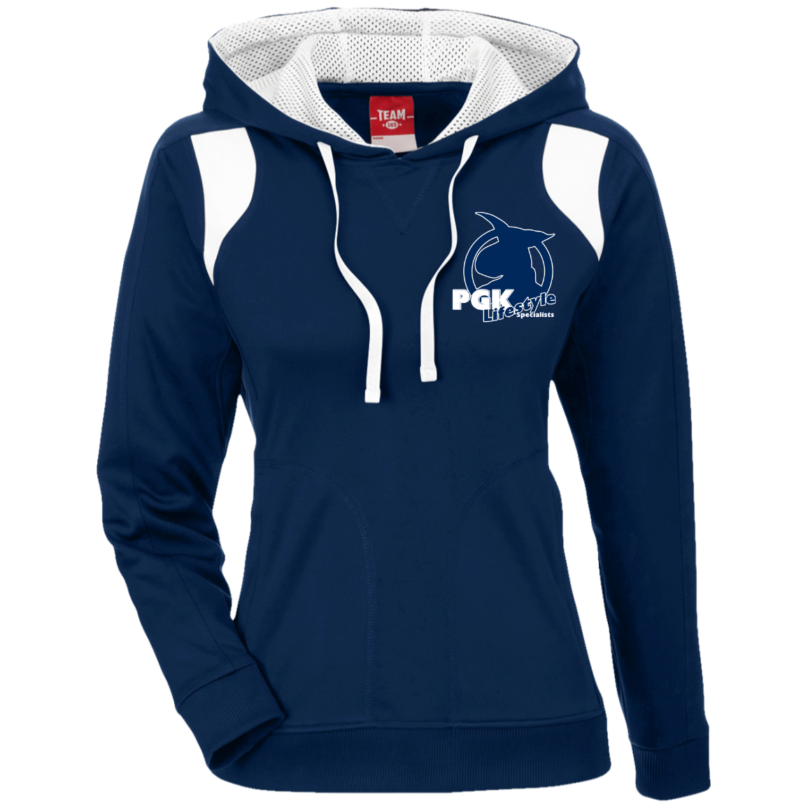 PGK Lifestyle Specialists Ladies' Colorblock Poly Hoodie