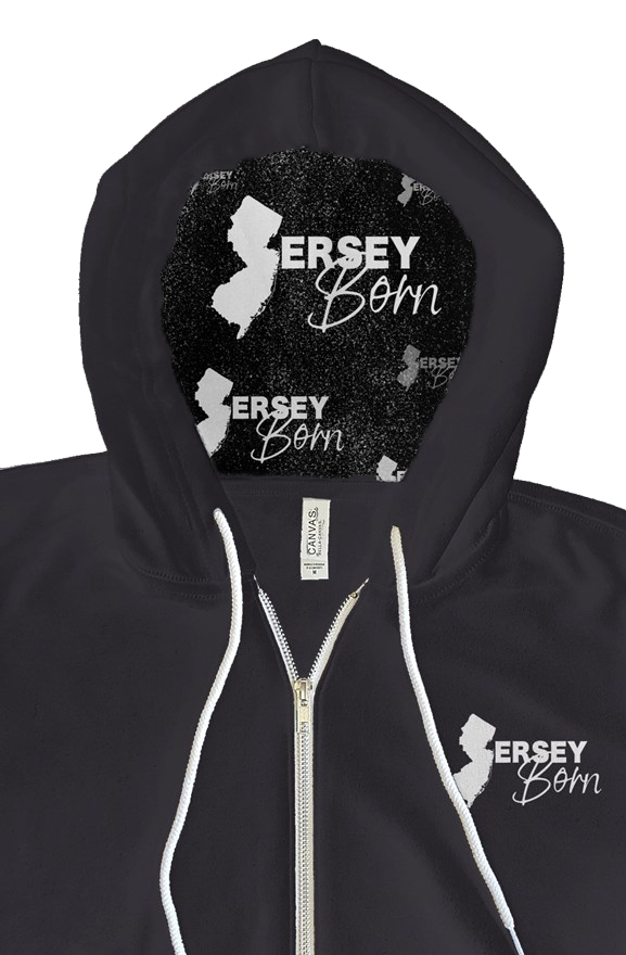 Jersey Born - Black Dust Premium Zip Hoody