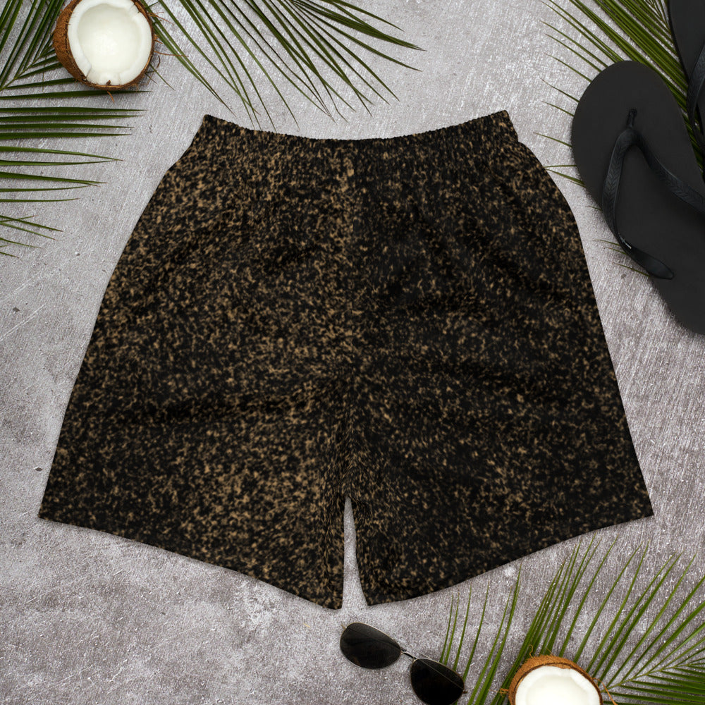 Carolina Bred Gold Trim Men's Athletic Long Shorts