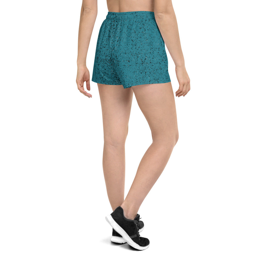 Carolina Bred - Aqua Dust Lady Athletic Short Shorts