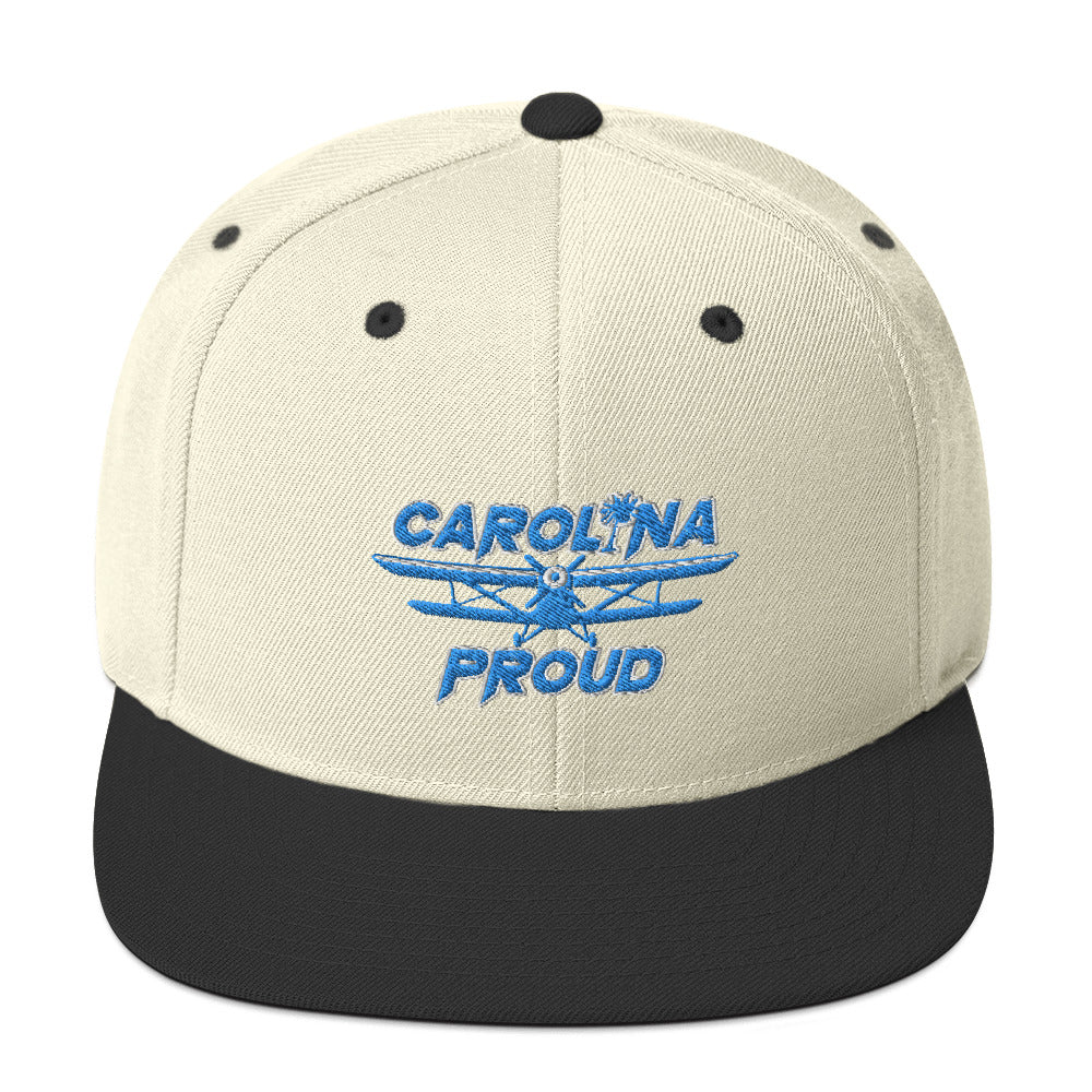 Carolina Proud Blue Stitch Snapback Hat