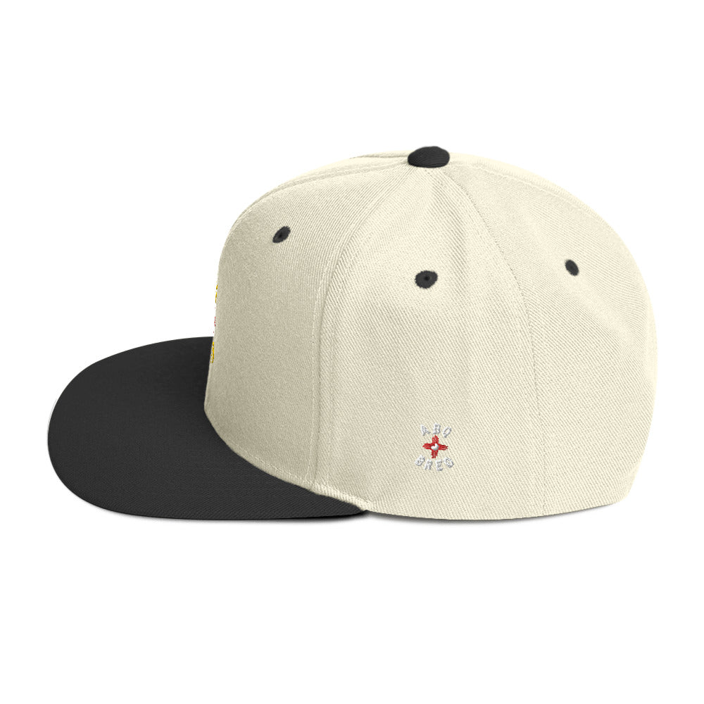 ABQ Bred - Yellow Red Snapback Hat