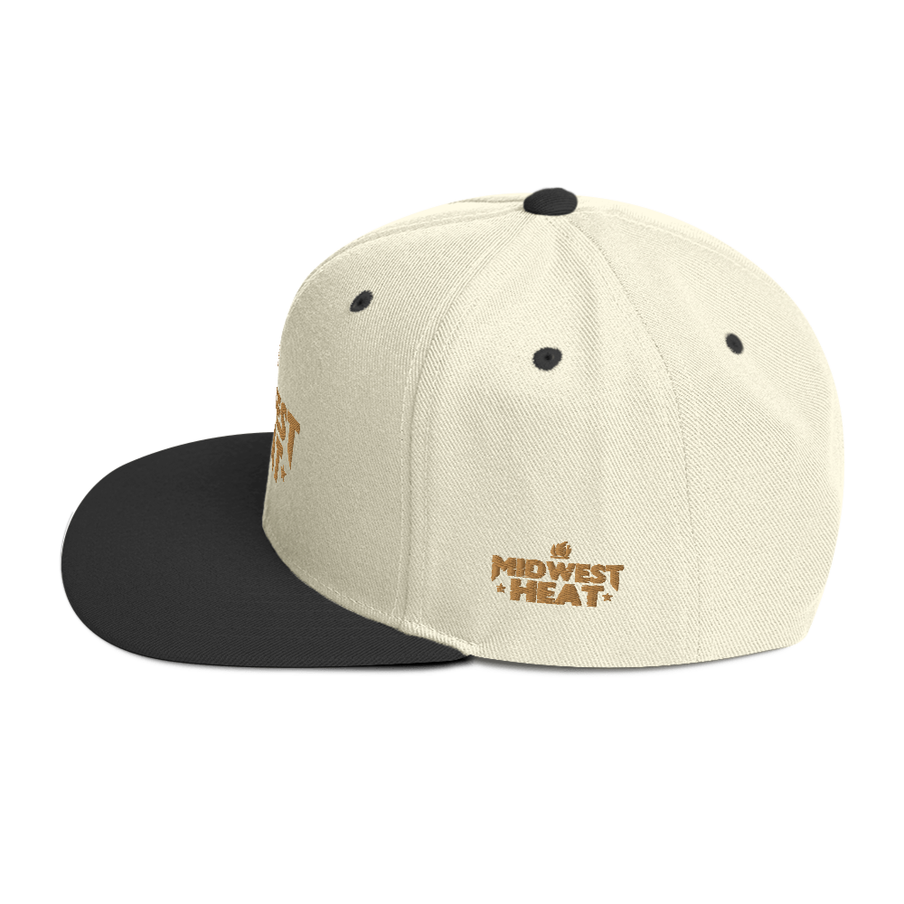 Midwest Heat - Gold Stitch Snapback Hat