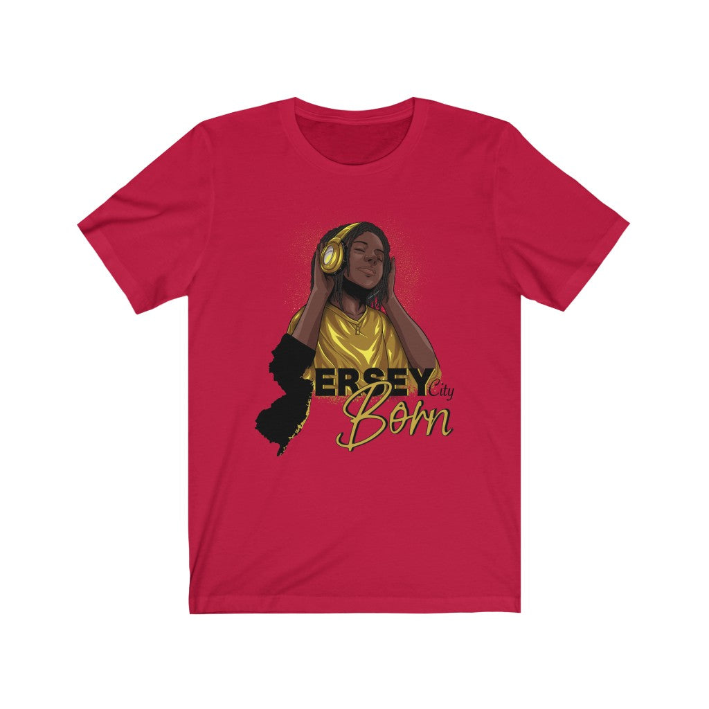 Jersey City Born - Black/Gold Locks Youth Locks Tee