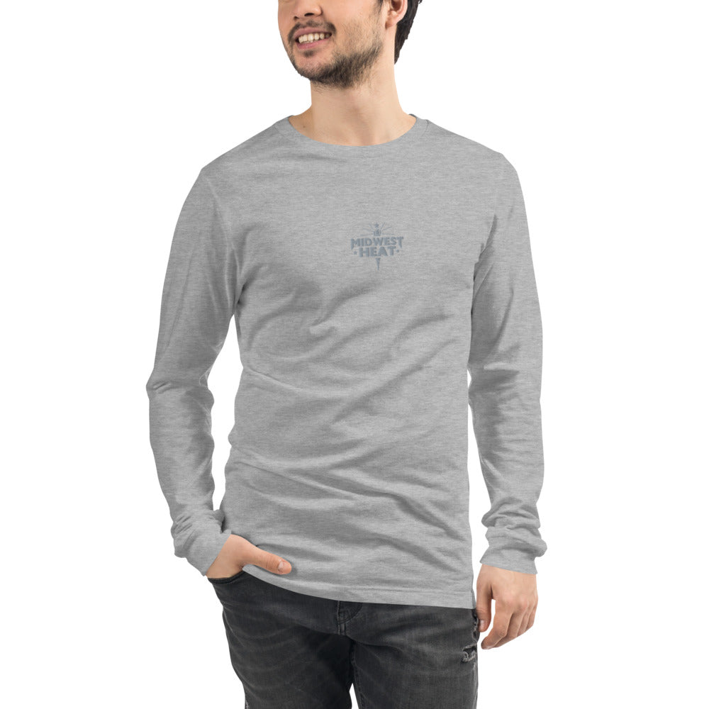 Midwest Heat - Gray Stitch Unisex Long Sleeve Tee