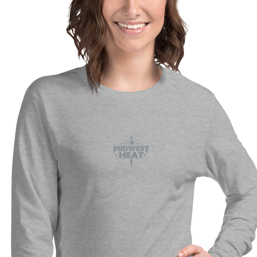 Midwest Heat - Gray Stitch Long Sleeve