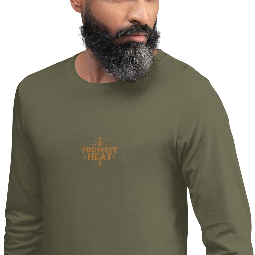 Midwest Heat - Gold Stitch Unisex Long Sleeve Tee