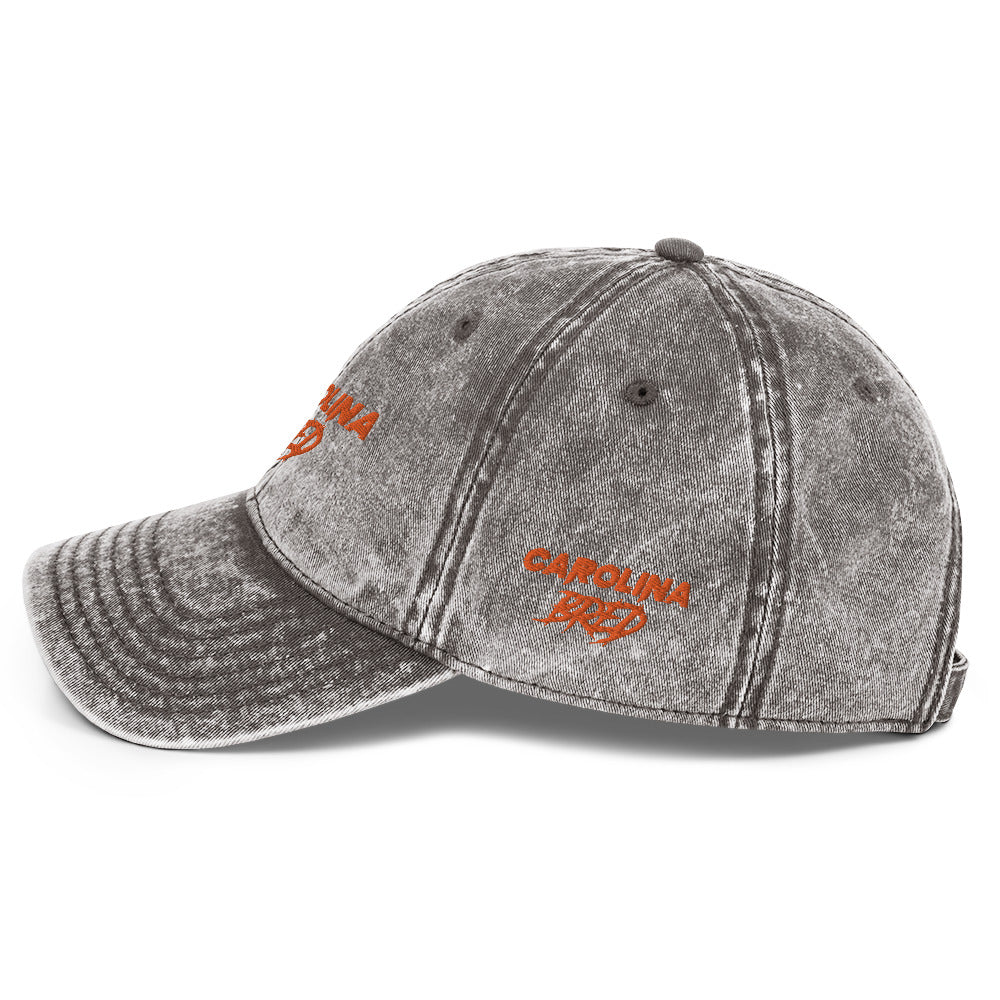 Carolina Bred - Orange Trim Vintage Twill Cap