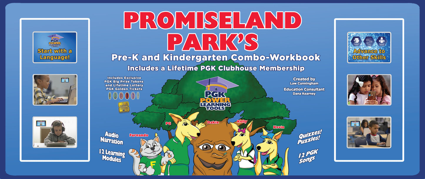 Promiseland Park Pre-K and Kindergarten Combo-Workbook Parts 1 - 4
