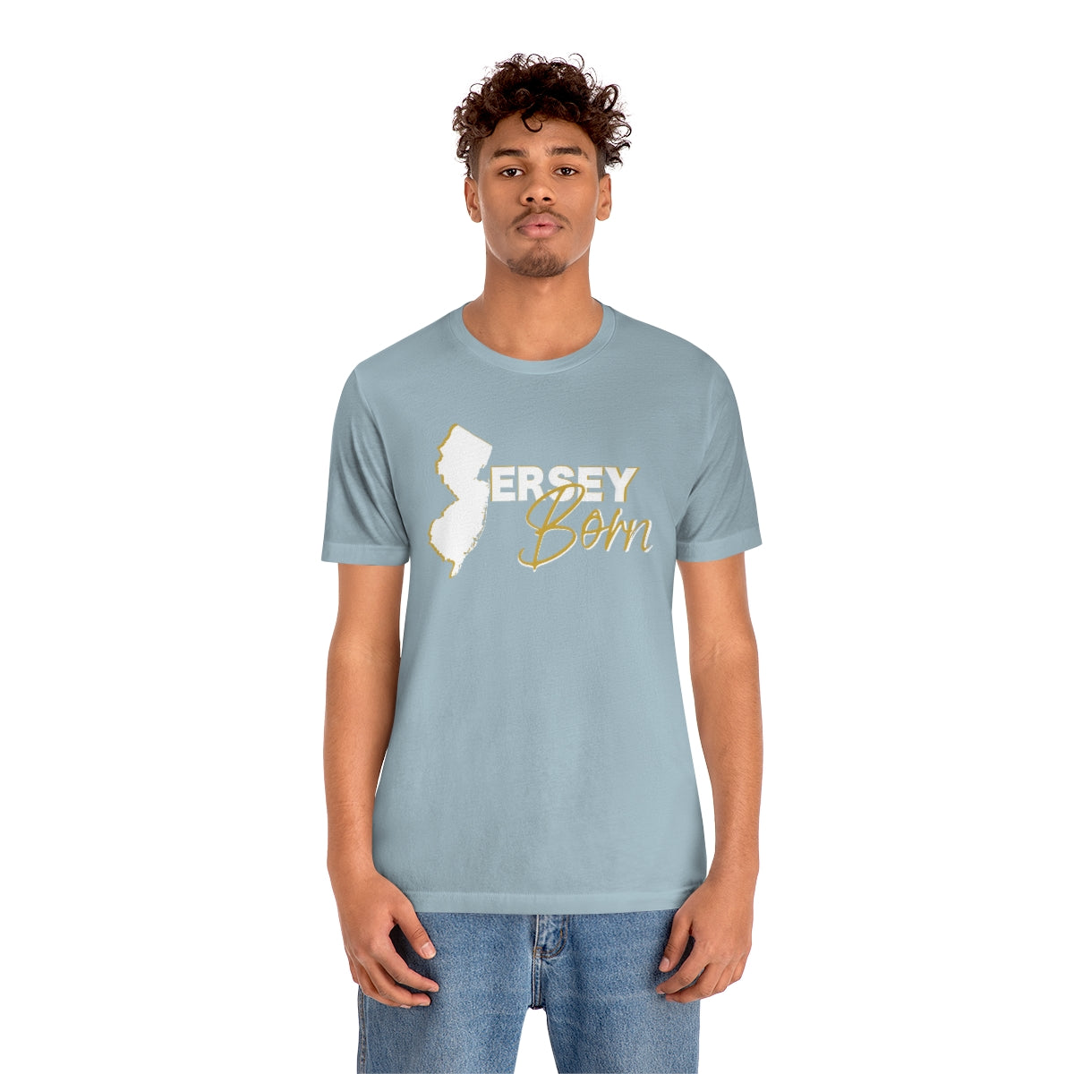 Jersey Born White Gold Scheme Tee - Unisex