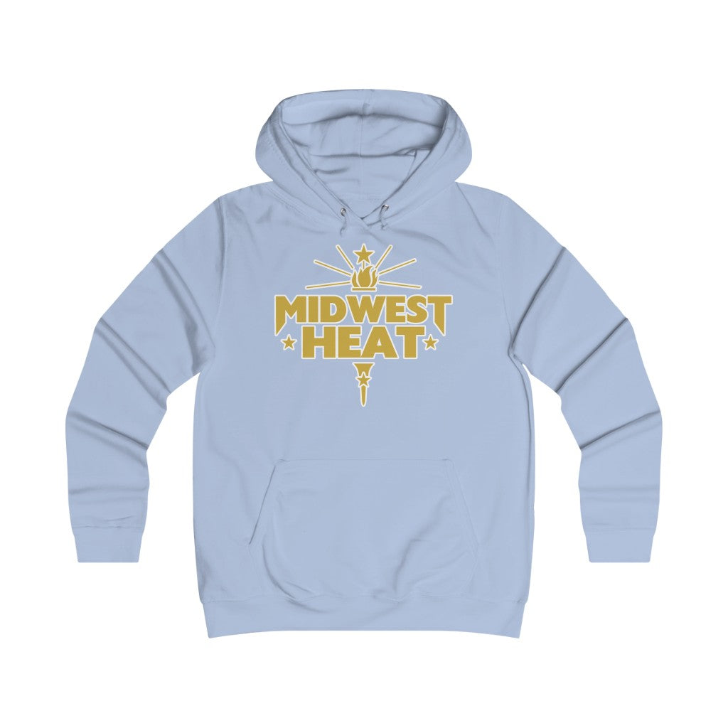 Midwest Heat -  Gold Scheme Girlie College Hoodie