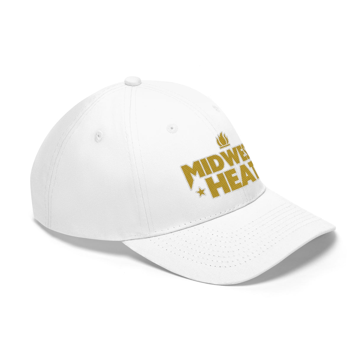 Midwest Heat - Gold Stitch Unisex Twill Hat