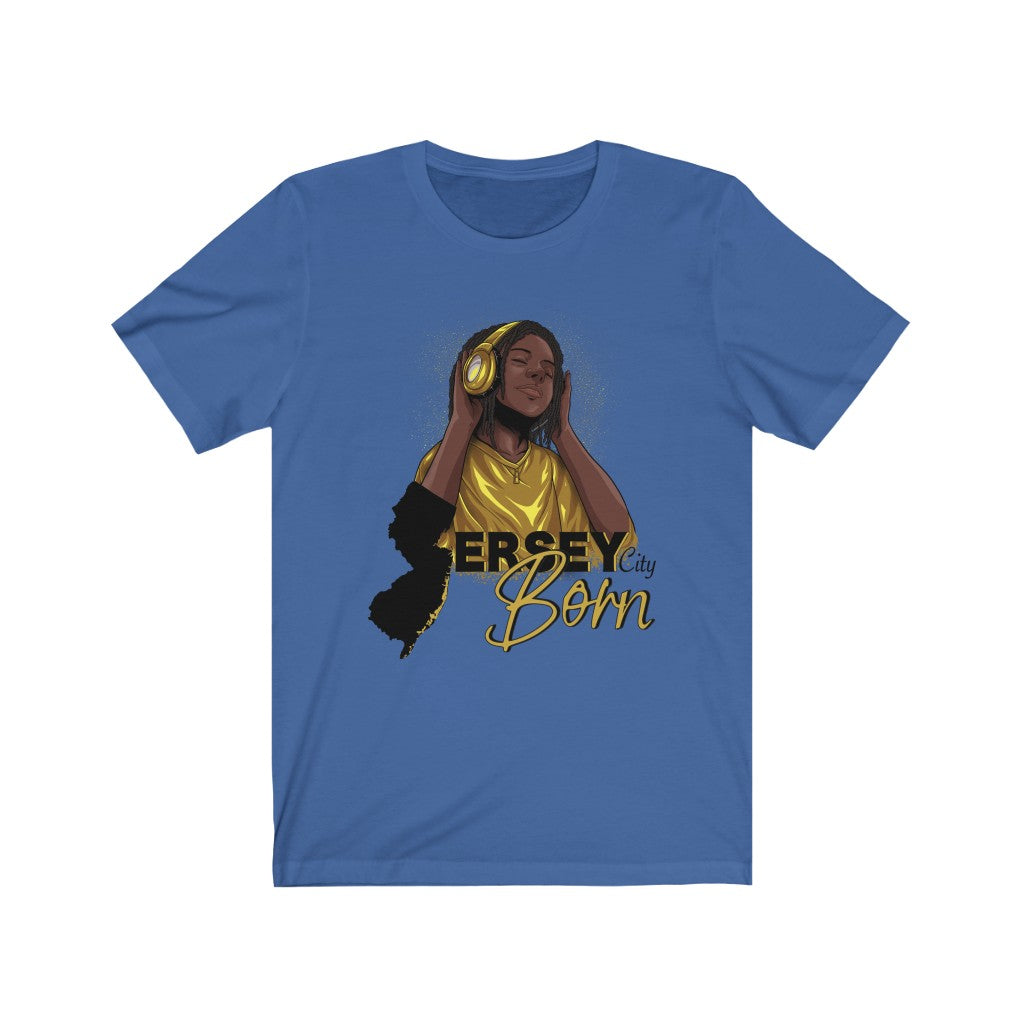 Jersey City Born - Black/Gold Locks Youth Locks Tee
