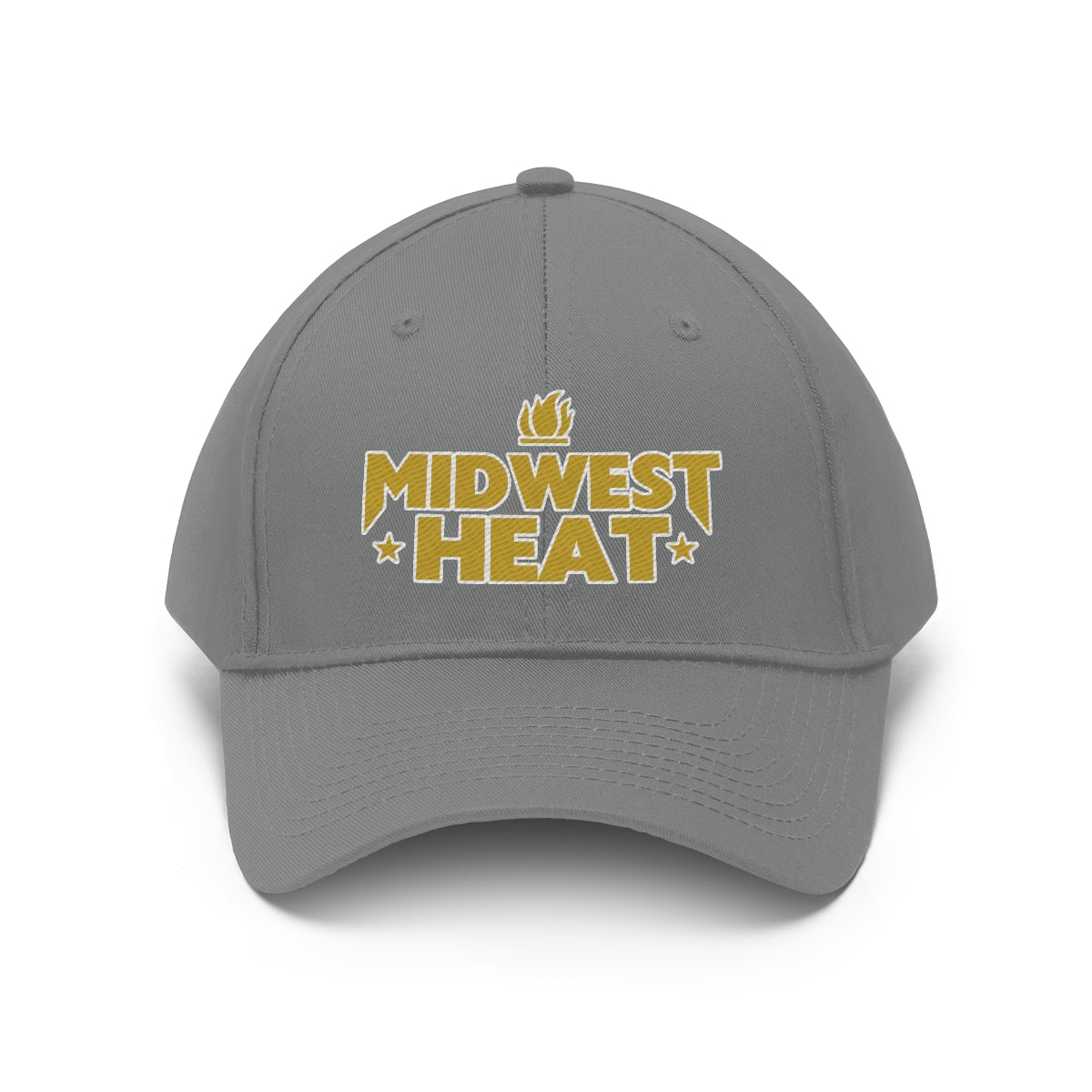Midwest Heat - Gold Stitch Unisex Twill Hat