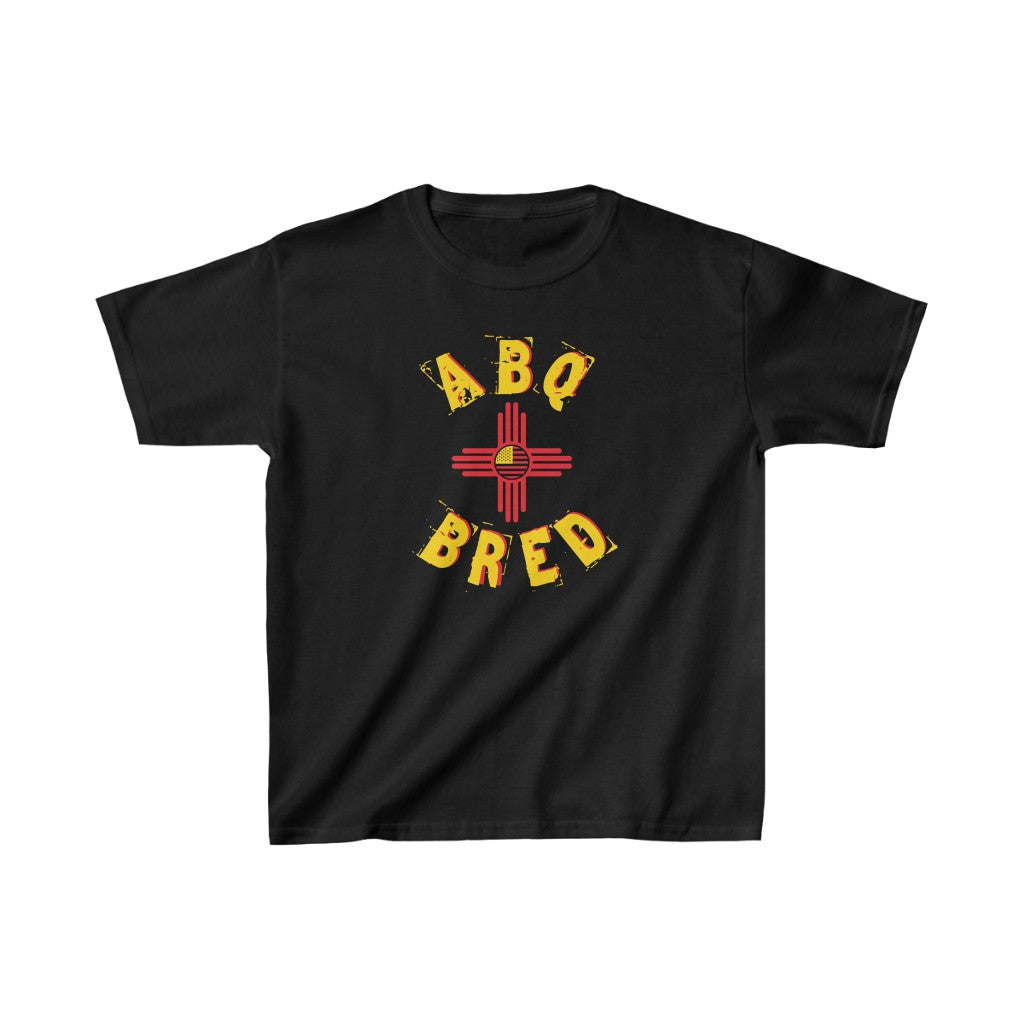 Albuquerque Bred - Yellow Red Scheme Kids Heavy Cotton Tee