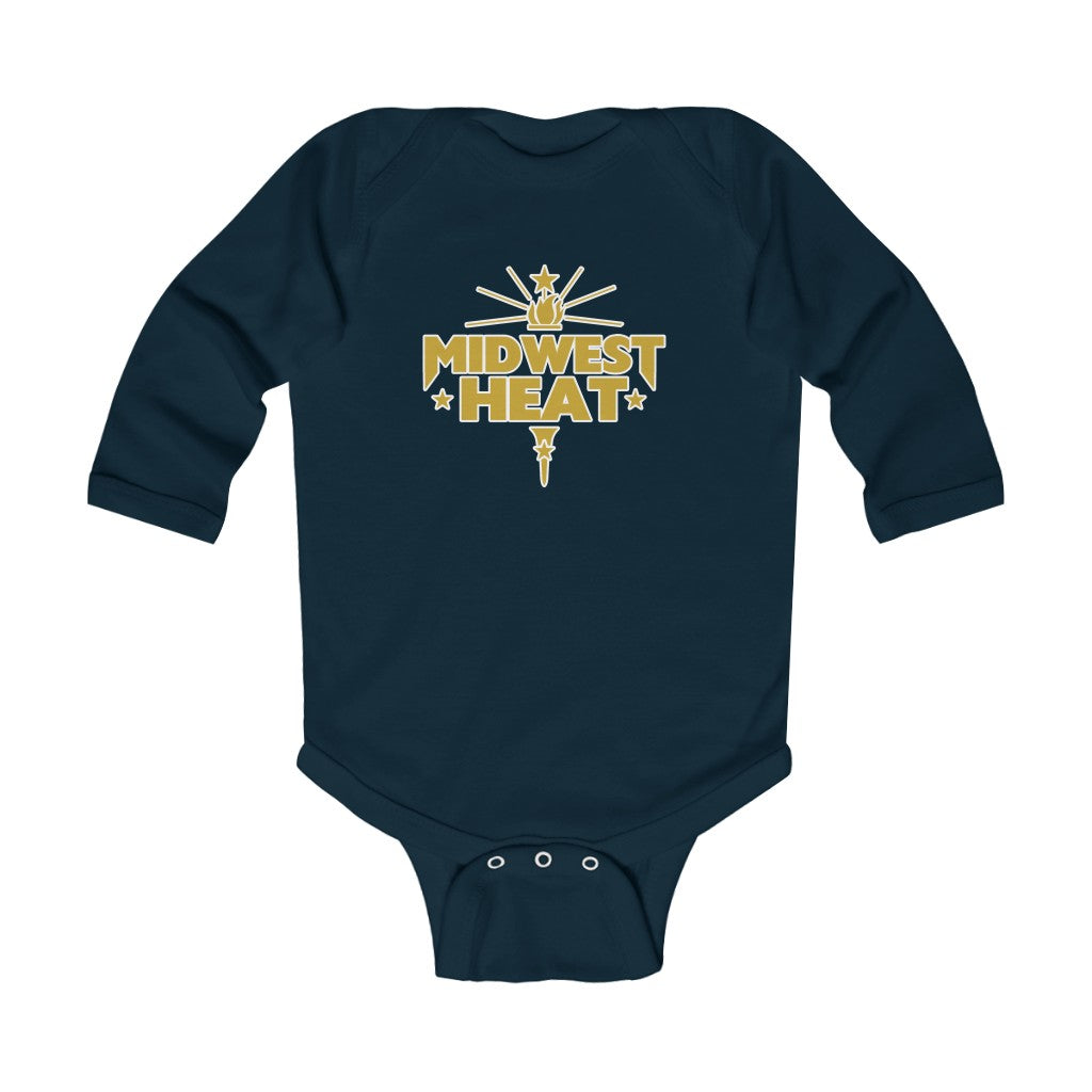 Copy of Midwest Heat - Gold Scheme Infant Long Sleeve Onesie