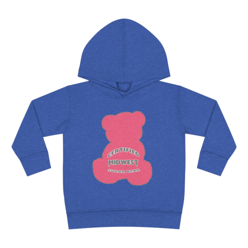 Certified Midwest Pink Sugar Bear Toddler Hoodie