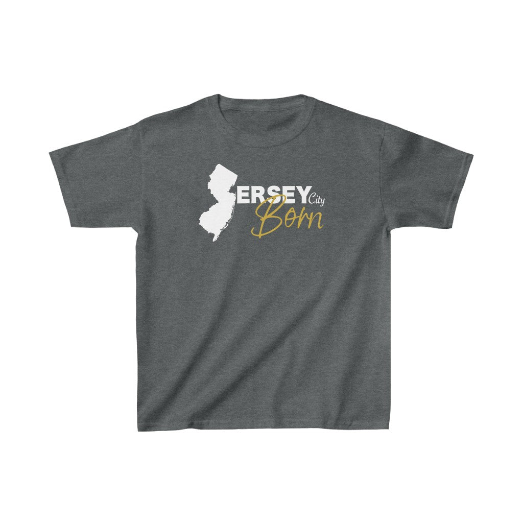 Jersey City Born - White Gold Kids Heavy Tee