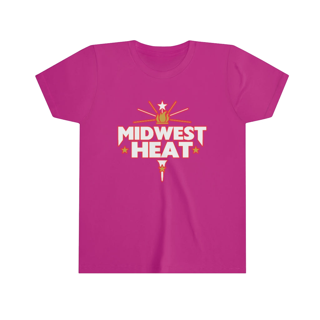 Midwest Heat - White Red Youth Tee