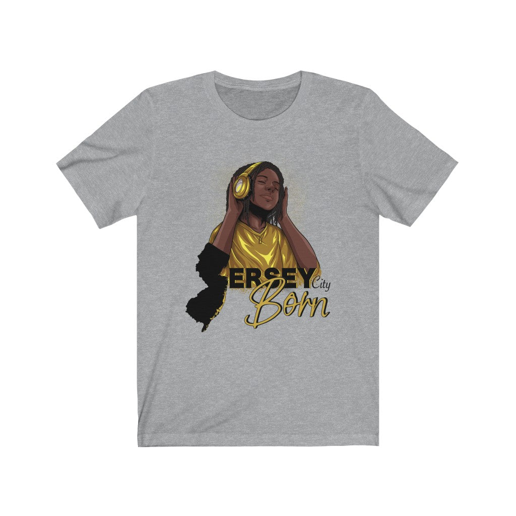 Jersey City Born - Black/Gold Locks Youth Locks Tee
