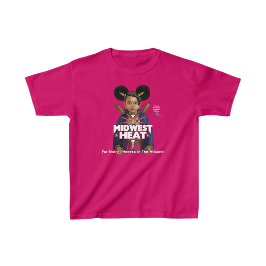 Jersey City Born - Pink Scheme Kids Heavy Tee