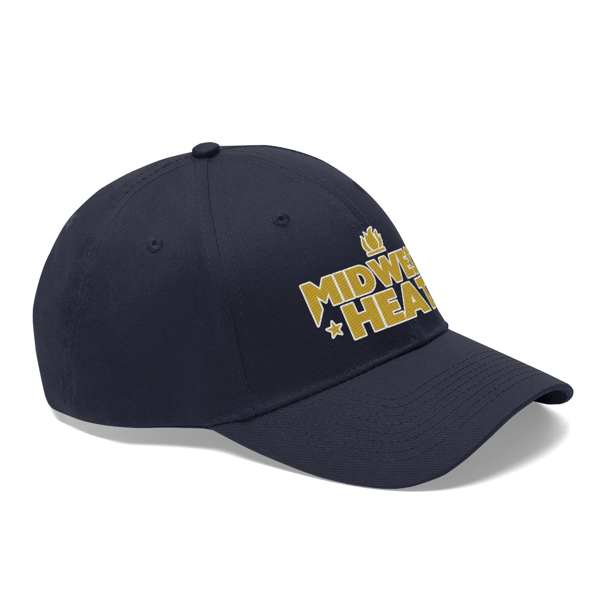 Midwest Heat - Gold Stitch Unisex Twill Hat