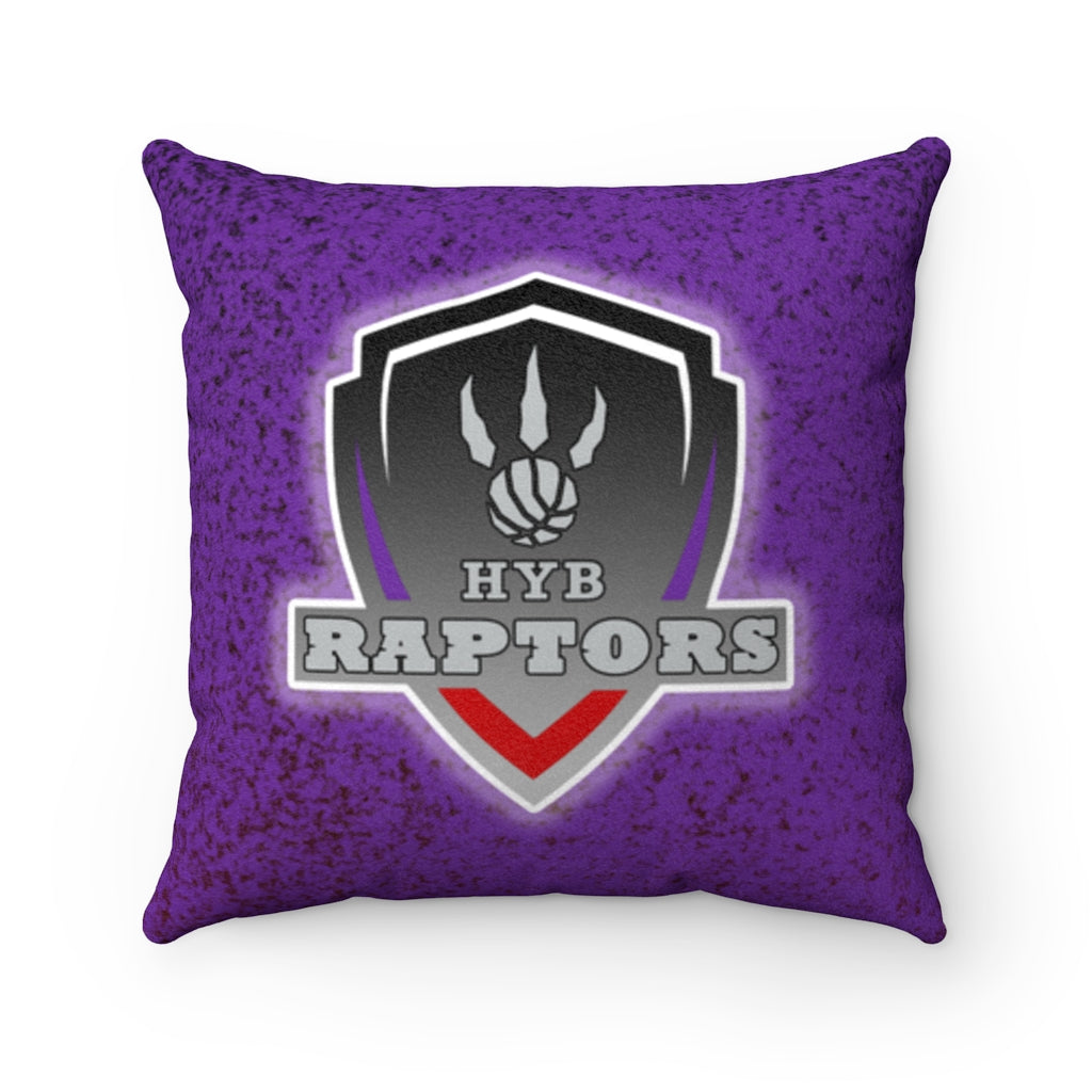 HYB Raptors - Faux Suede Square Pillow