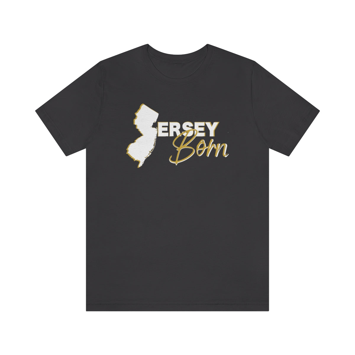 Jersey Born White Gold Scheme Tee - Unisex