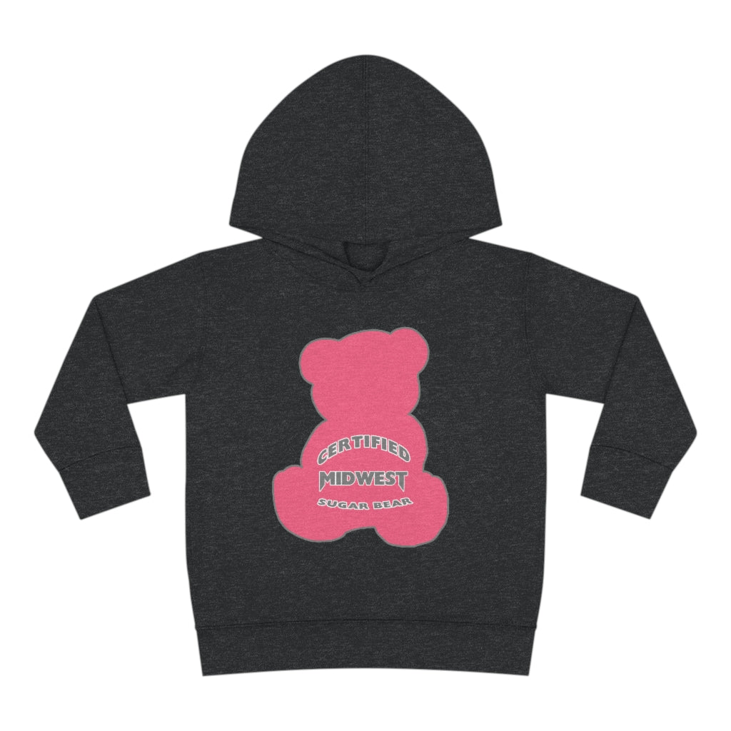 Certified Midwest Pink Sugar Bear Toddler Hoodie