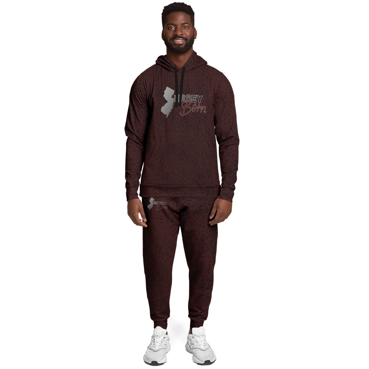 Jersey Born - Burgundy Dust Athletic Sweat Suit