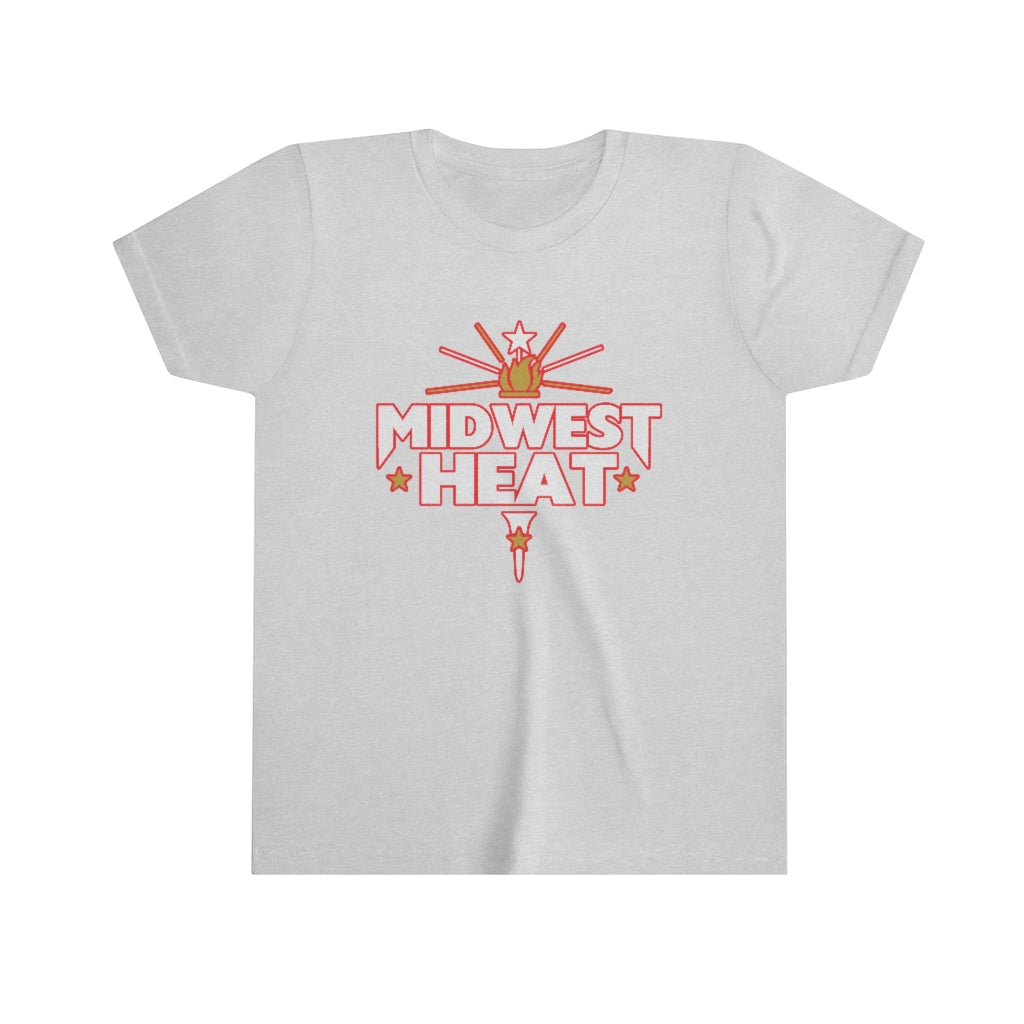 Midwest Heat - White Red Youth Tee