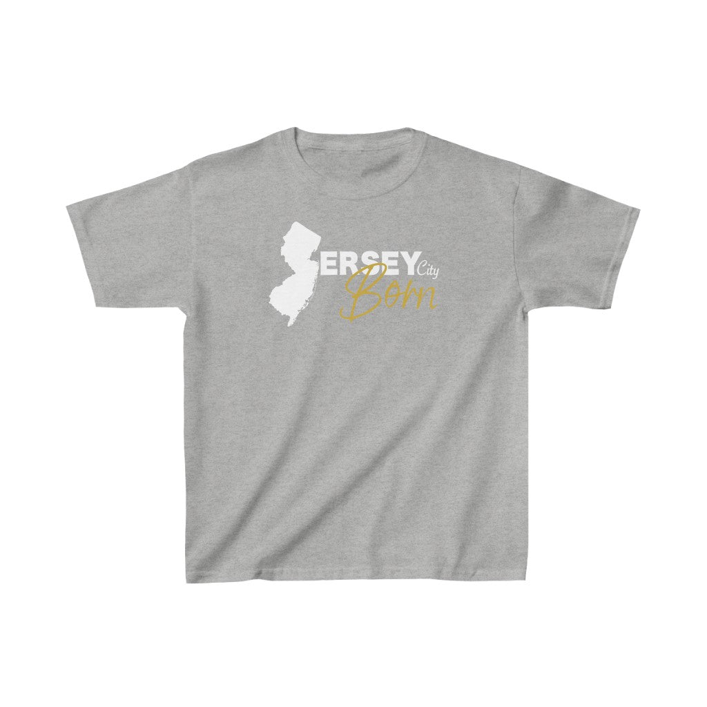 Jersey City Born - White Gold Kids Heavy Tee