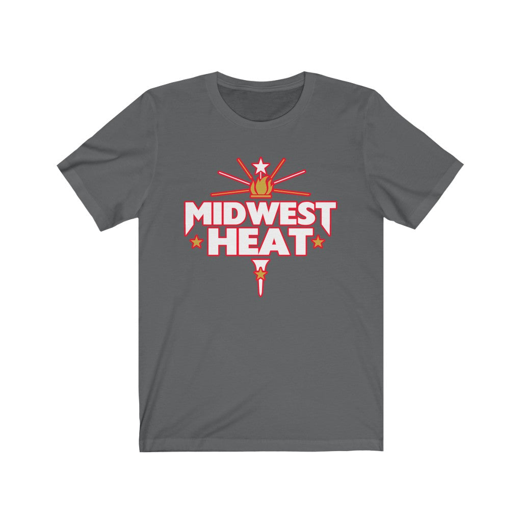 Midwest Heat  - White Red Scheme Unisex Tee
