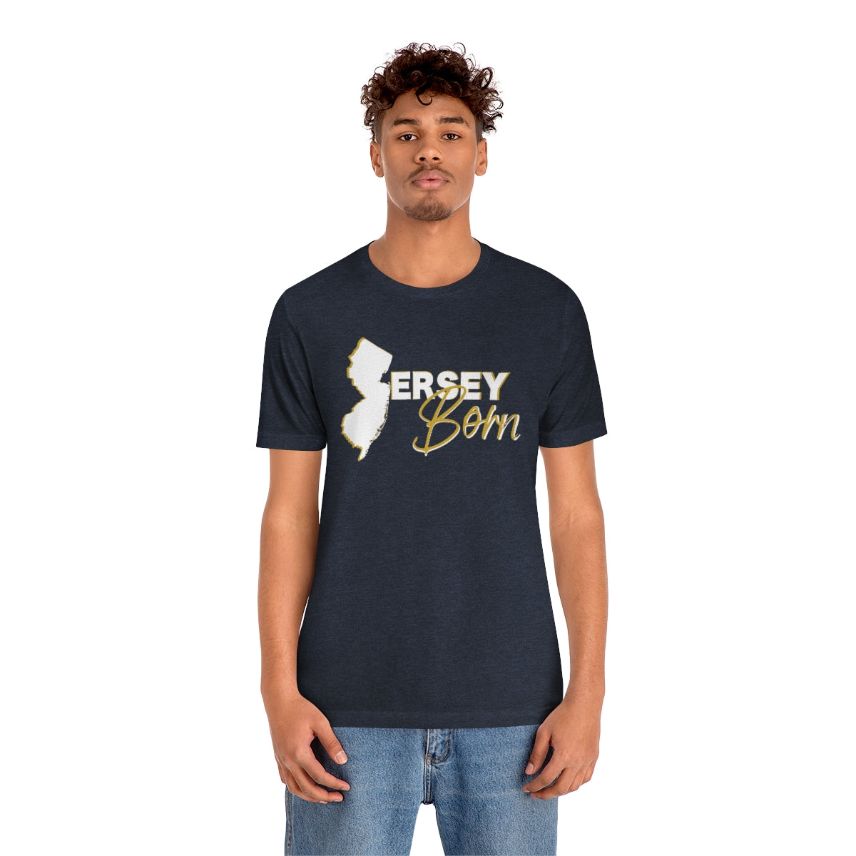Jersey Born White Gold Scheme Tee - Unisex