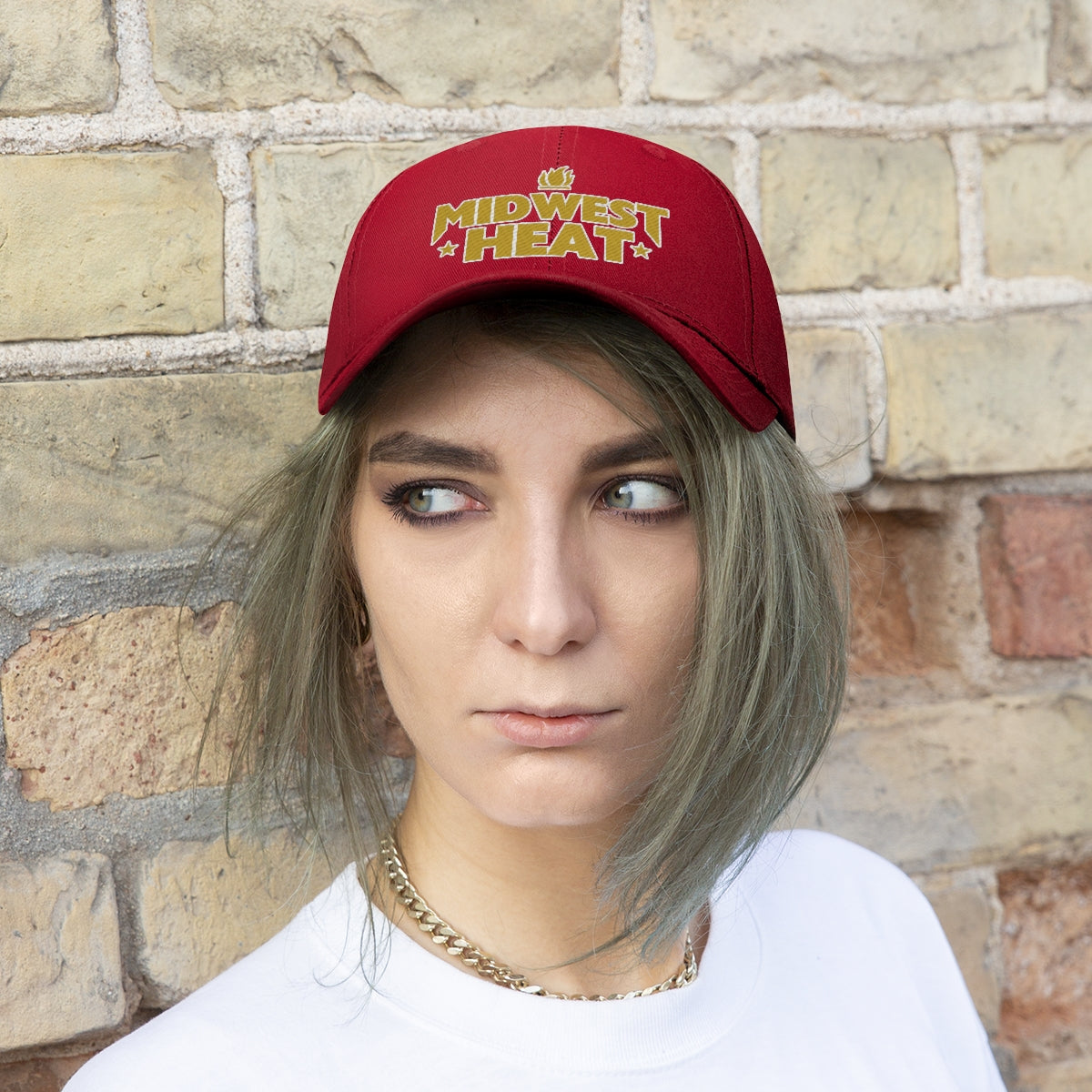 Midwest Heat - Gold Stitch Unisex Twill Hat