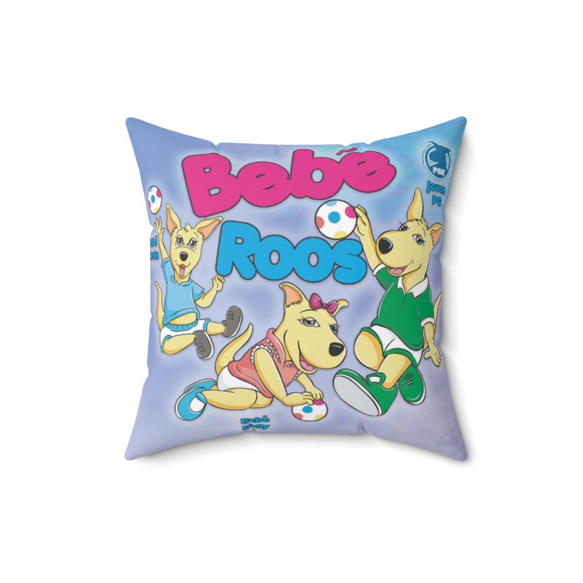 PGK Baby Roos - Faux Suede Square Pillow ESP