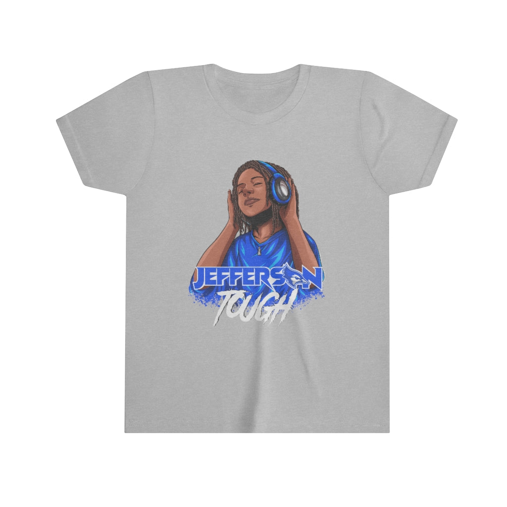 Jefferson Tough - Blue Locks Tee - Wht.