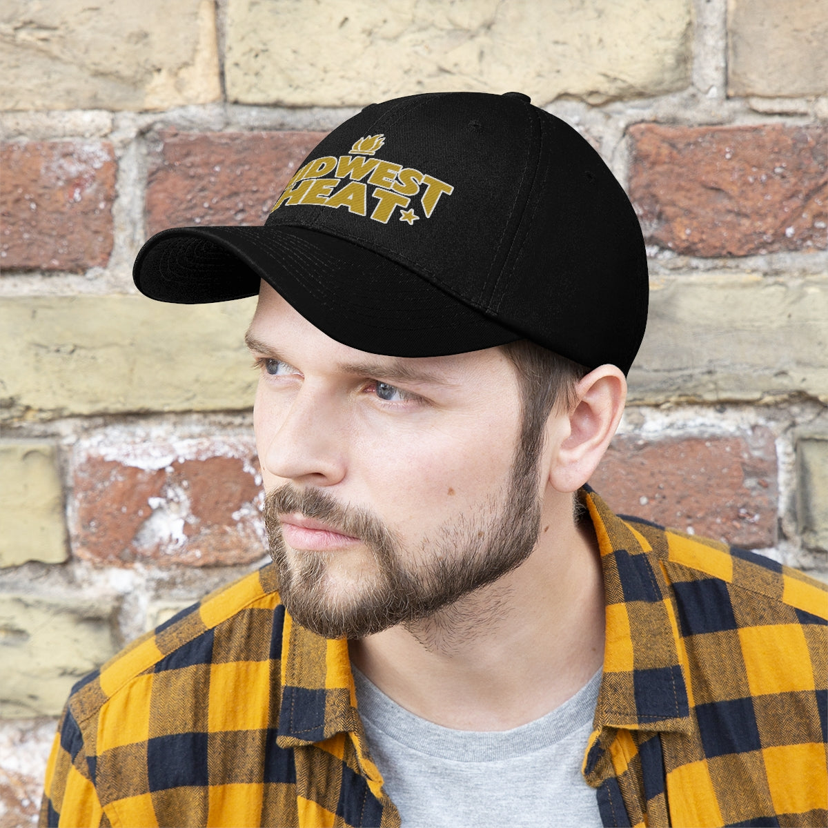 Midwest Heat - Gold Stitch Unisex Twill Hat