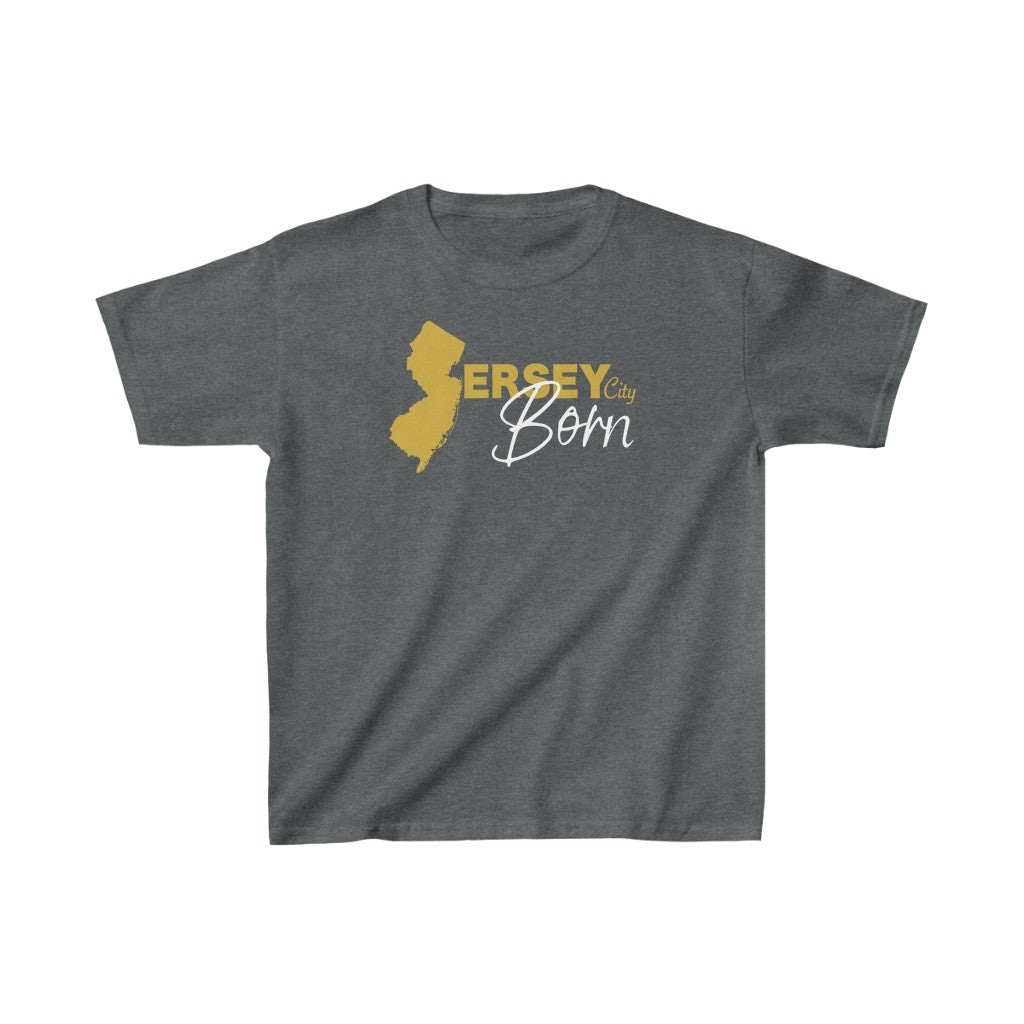 Jersey City Born - Gold Scheme Kids Heavy Tee *