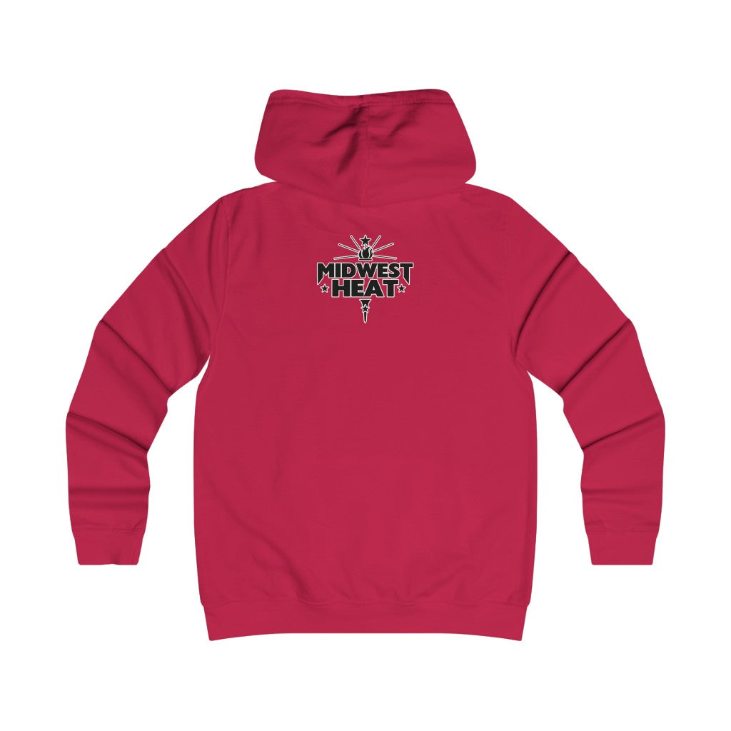 Midwest Heat - Black Gold Scheme Girlie College Hoodie